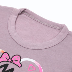 Girls Full Sleeves T-Shirt - Light Purple