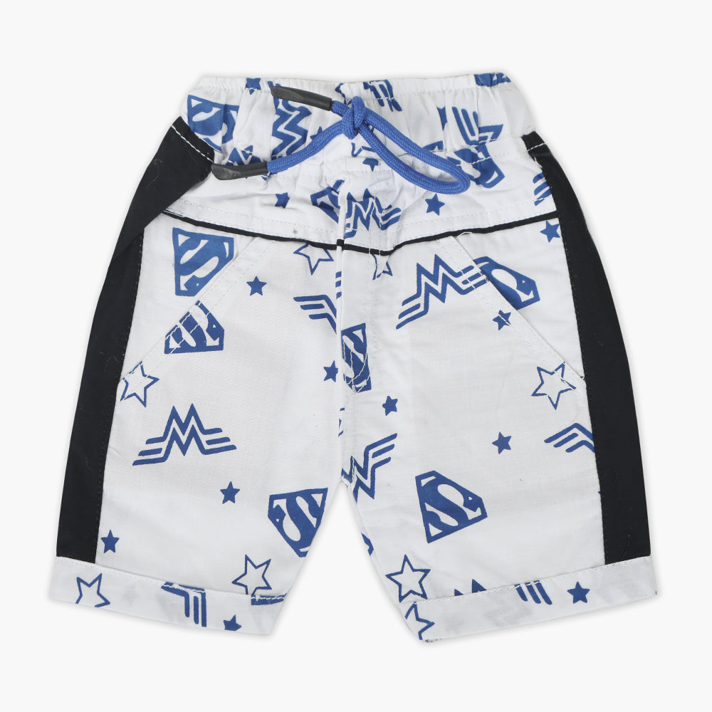 Newborn Boys Short - White, Newborn Boys Shorts & Pants, Chase Value, Chase Value