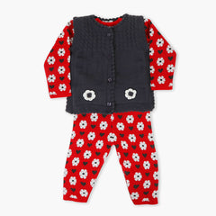 Eminent Girls Sweater Suit - Charcoal, Girls Sweaters, Eminent, Chase Value