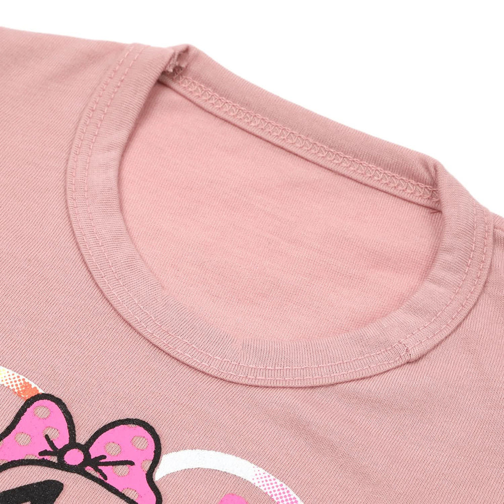Girls Full Sleeves T-Shirt - Tea Pink, Girls T-Shirts, Chase Value, Chase Value