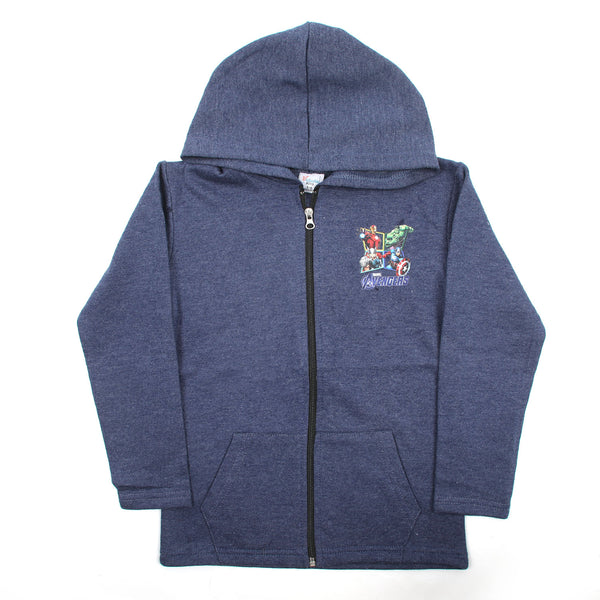 Boys Full Sleeves Hoodie Jacket - Blue