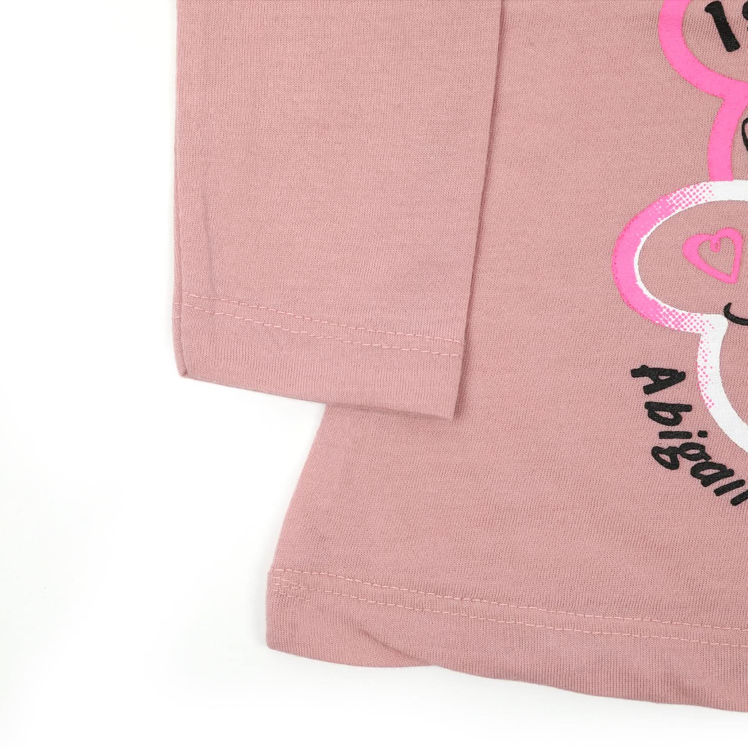 Girls Full Sleeves T-Shirt - Tea Pink, Girls T-Shirts, Chase Value, Chase Value