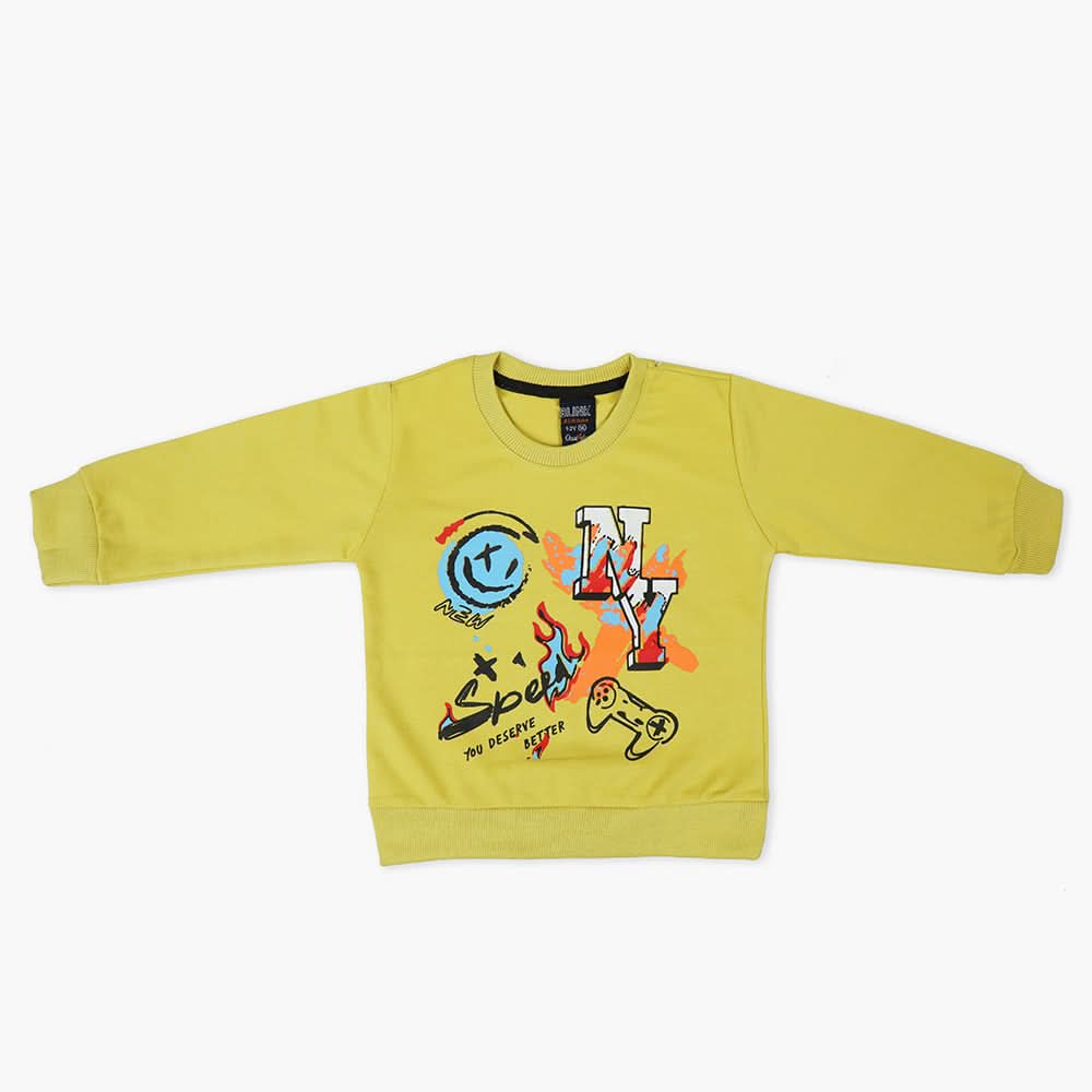 Boys Sweat Shirt - Mustard, Boys Hoodies & Sweat Shirts, Chase Value, Chase Value