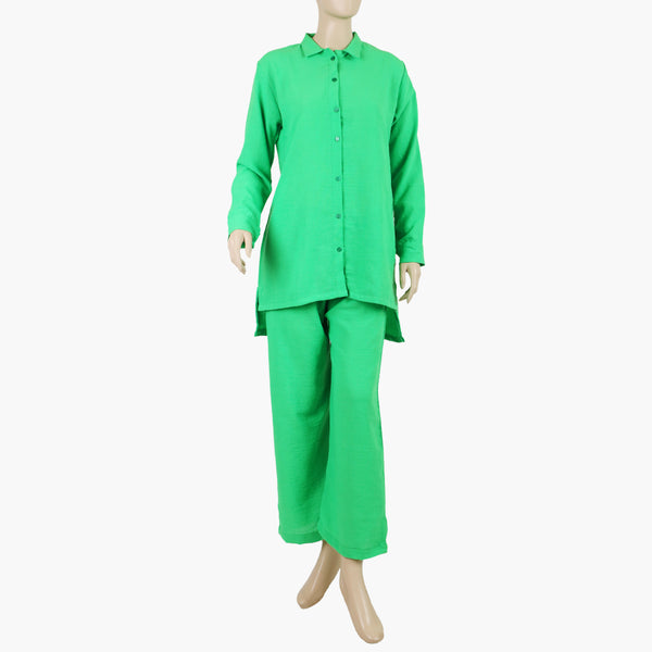 Women's Western 2Pcs Suit - Green, Women Shalwar Suits, Chase Value, Chase Value