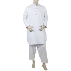 Eminent Men's Kameez Shalwar Suit - White