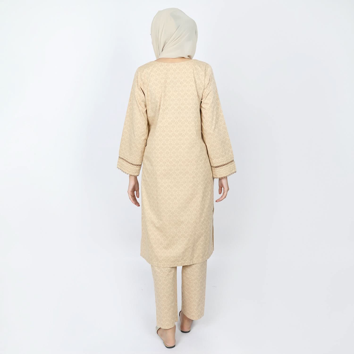 Eminent Women's Stitched 02pcs Suit - Beige, Women Shalwar Suits, Eminent, Chase Value