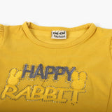 Newborn Girls Half Sleeves Suit - Mustard, Newborn Girls Sets & Suits, Chase Value, Chase Value