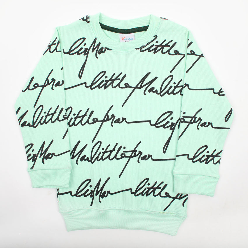Boys Full Sleeves SweatShirt - Light Green