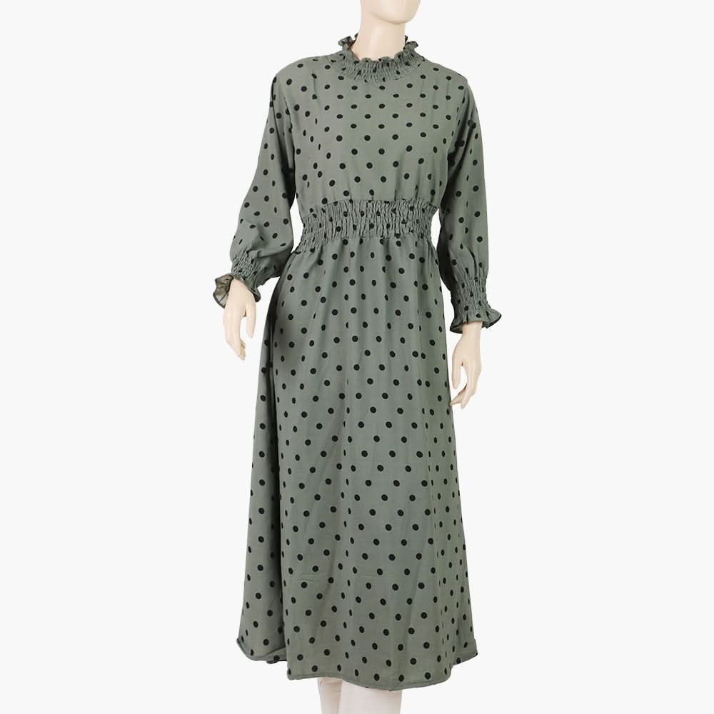 Women's Western Long Maxi - Dark Green, Women T-Shirts & Tops, Chase Value, Chase Value