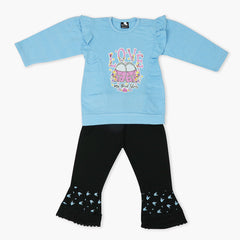 Girls Tights Suit - Light Blue, Girls Suits, Chase Value, Chase Value