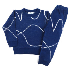 Eminent Boys Full Sleeves Sweater Suit - Royal Blue