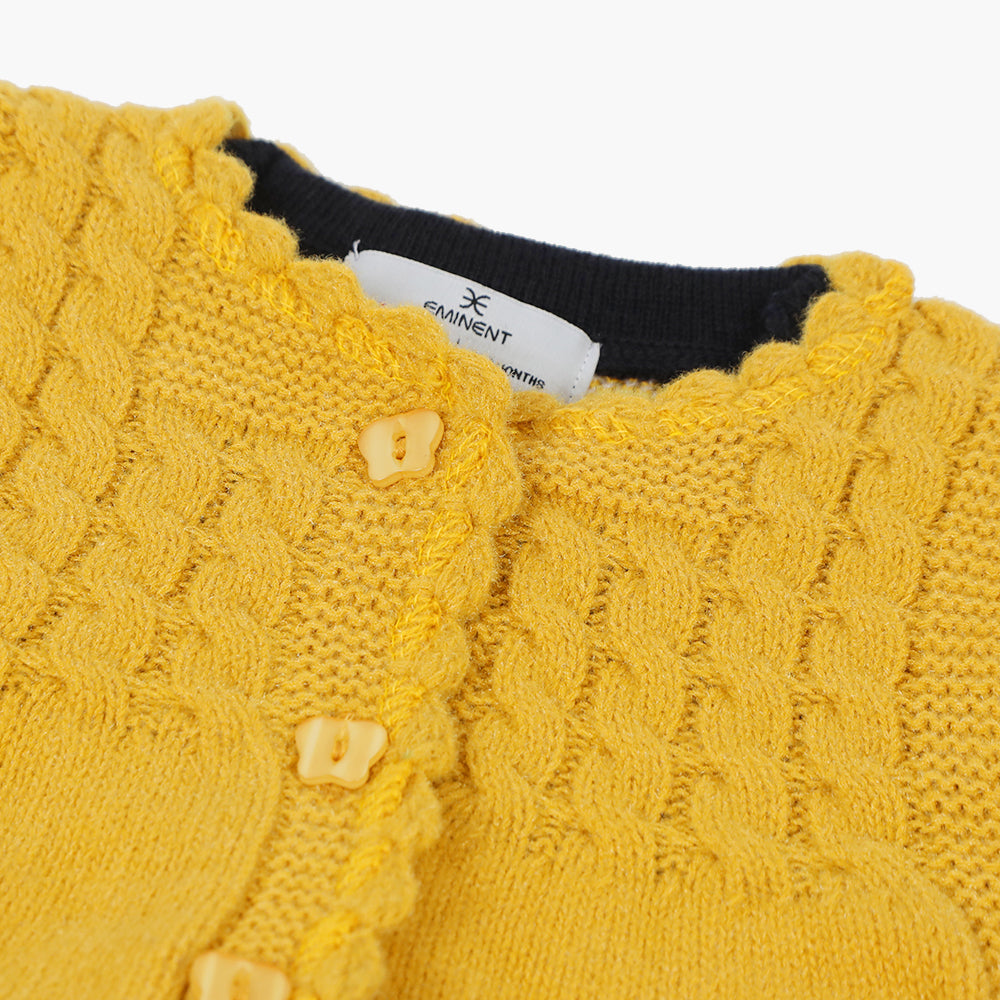 Eminent Newborn 3Pcs Girls Sweater Suit - Mustard, Newborn Girls Winterwear, Eminent, Chase Value