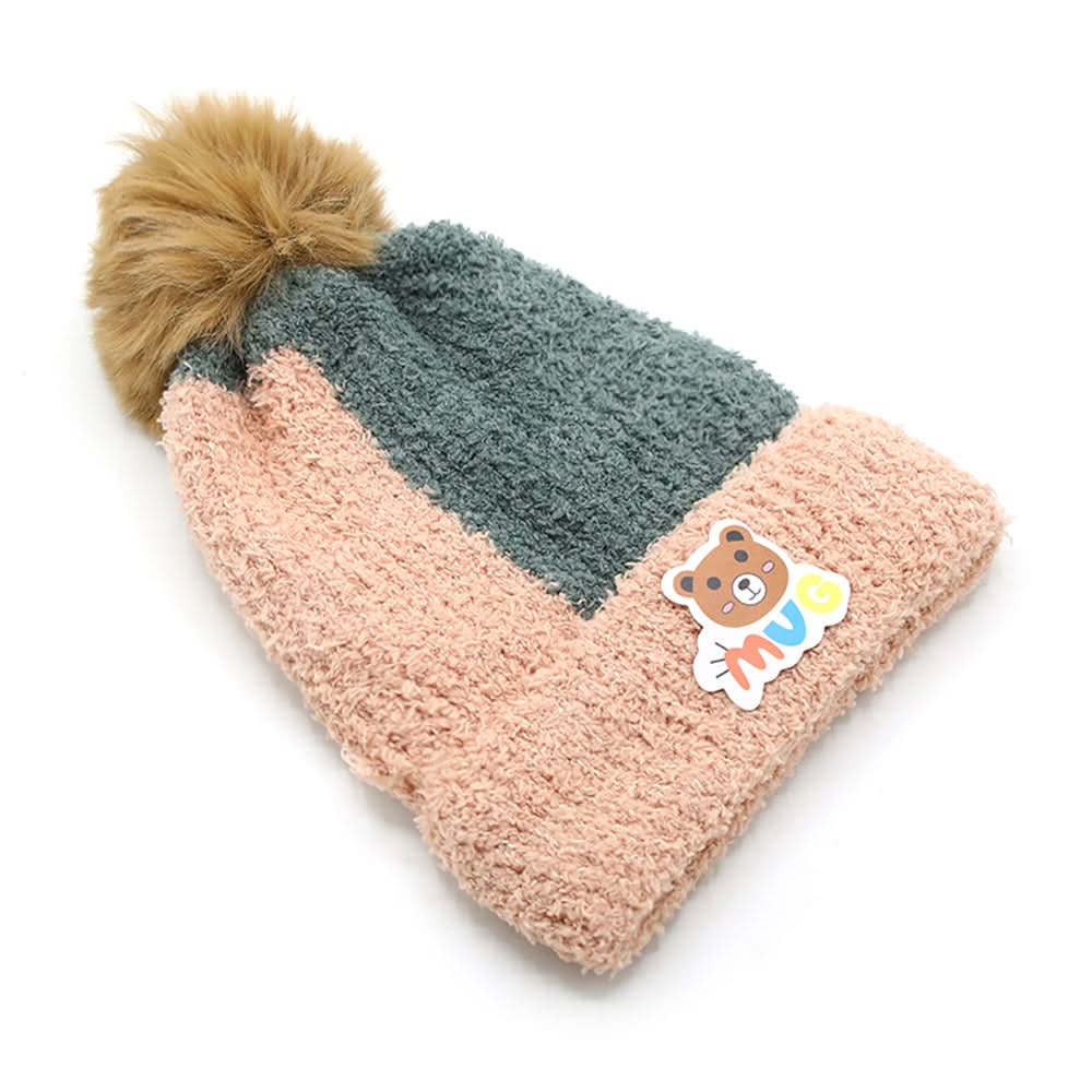 Kids Woollen Cap - Light Brown, Boys Caps & Hats, Chase Value, Chase Value