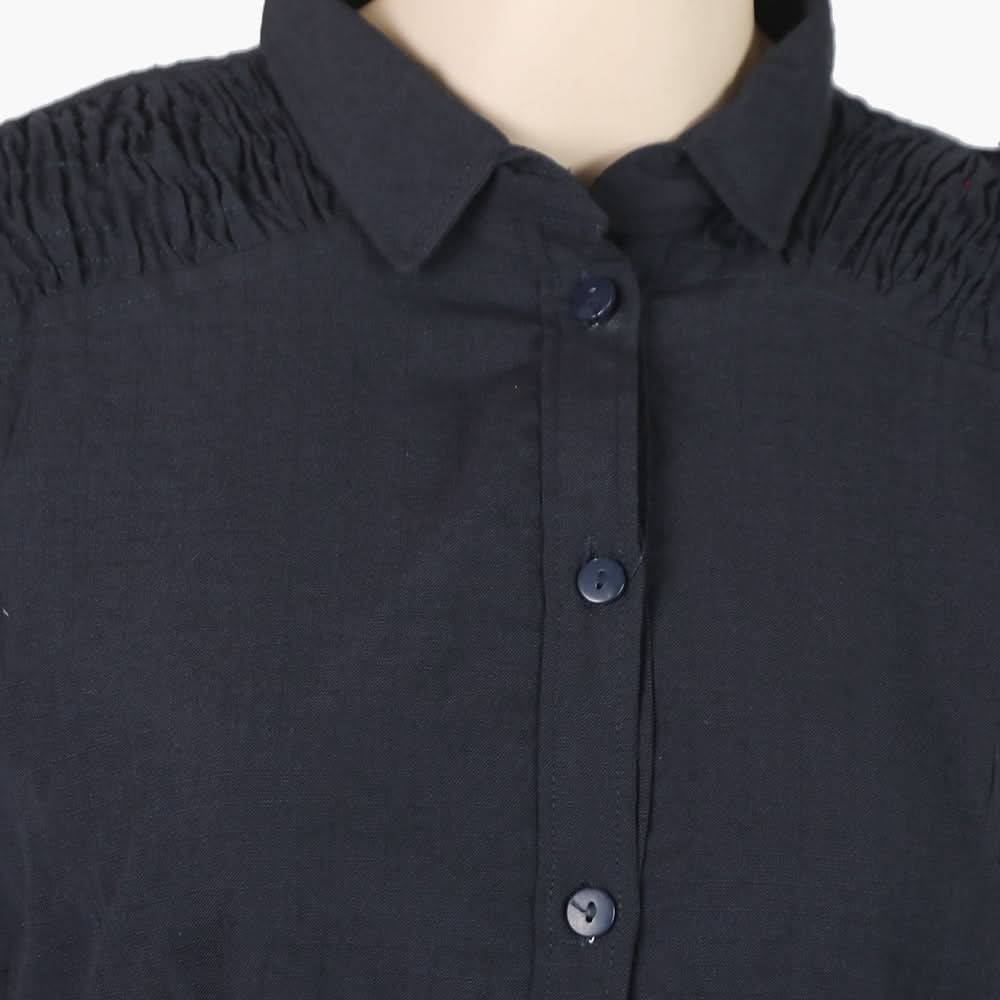 Women's Western Long Top With Open Front - Black, Women T-Shirts & Tops, Chase Value, Chase Value