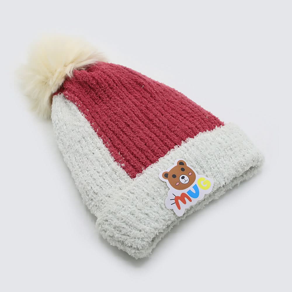 Kids Woollen Cap - Dark Pink, Boys Caps & Hats, Chase Value, Chase Value