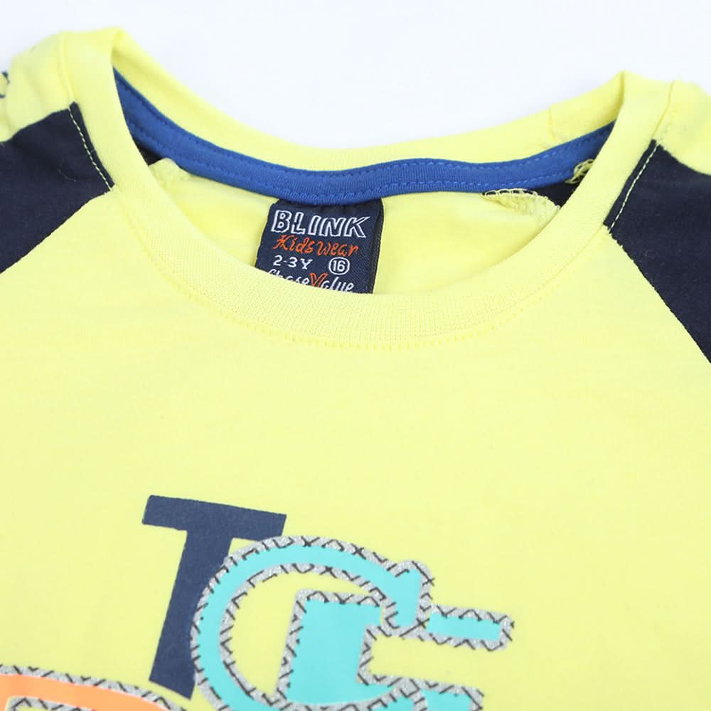 Boys Half Sleeves Suit - Lemon, Boys Sets & Suits, Chase Value, Chase Value