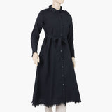 Women's Western Long Top With Open Front - Black, Women T-Shirts & Tops, Chase Value, Chase Value
