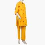 Girls Teens Embroidered Stitched 2Pcs Shalwar Suit - Mustard, Women Shalwar Suits, Chase Value, Chase Value