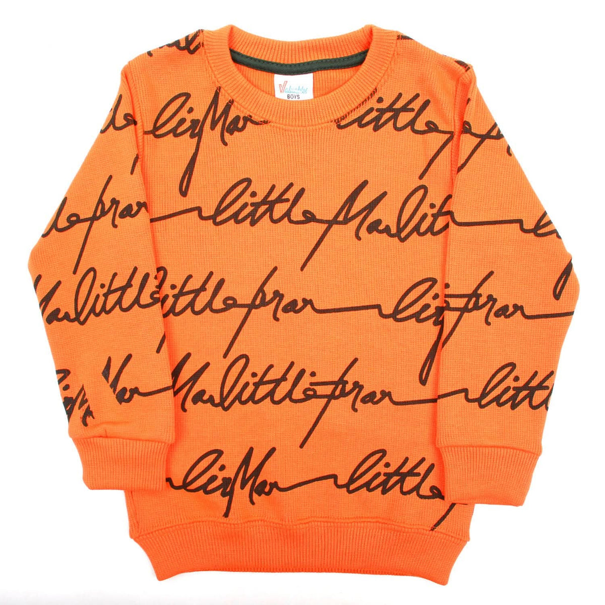 Boys Full Sleeves SweatShirt - Orange, Boys Hoodies & Sweat Shirts, Chase Value, Chase Value