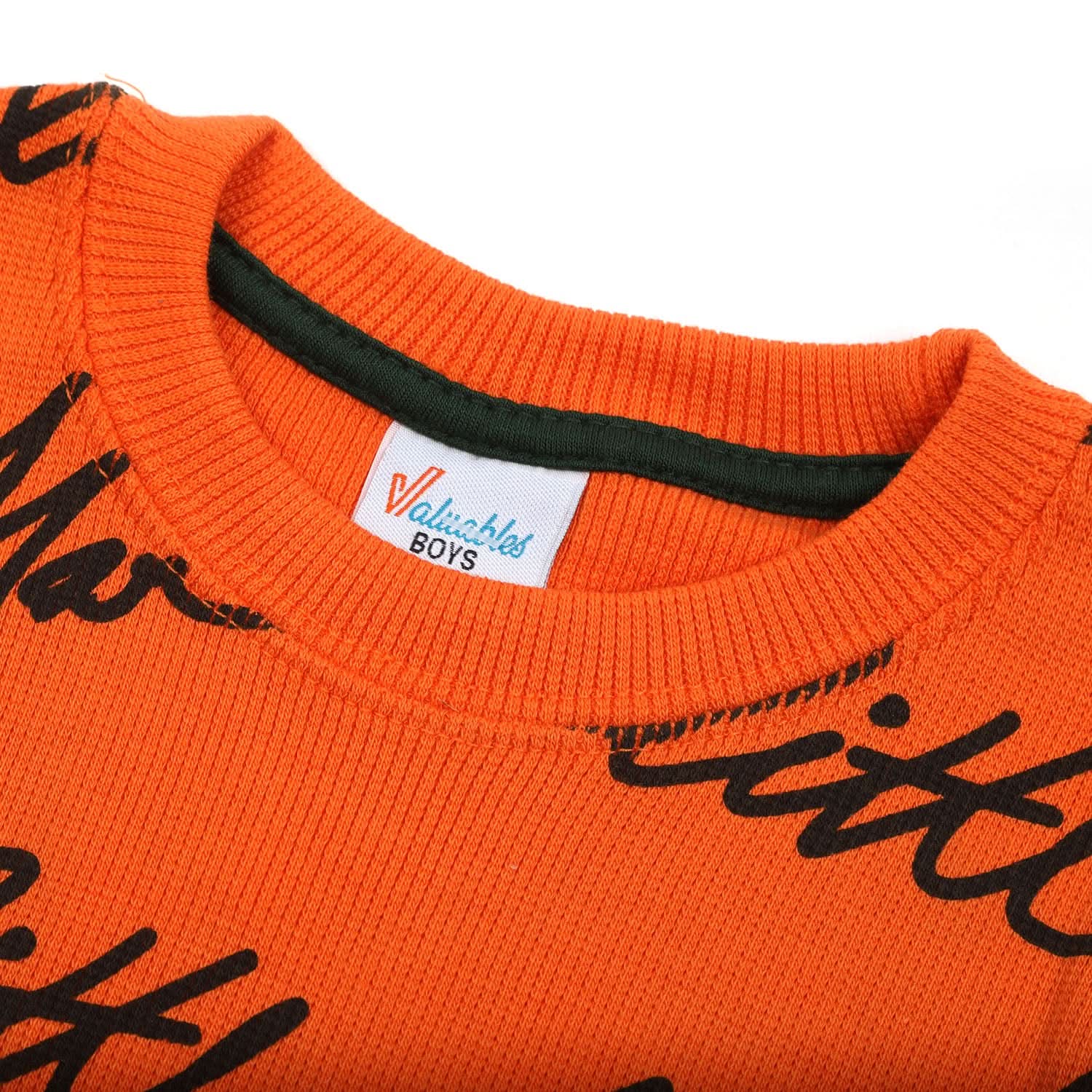 Boys Full Sleeves SweatShirt - Orange, Boys Hoodies & Sweat Shirts, Chase Value, Chase Value