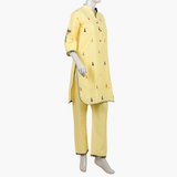 Girls Teens Embroidered Stitched 2Pcs Shalwar Suit - Yellow, Women Shalwar Suits, Chase Value, Chase Value