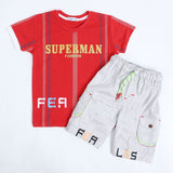 Boys Half Sleeves Suit - Red, Boys Sets & Suits, Chase Value, Chase Value