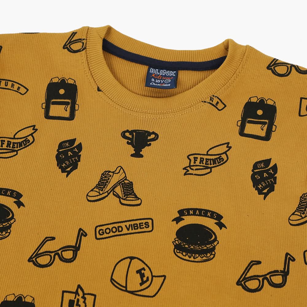 Boys Sweater - Mustard, Boys Sweaters, Chase Value, Chase Value