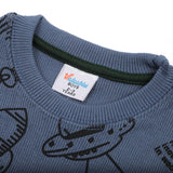 Boys Full Sleeves Sweat Shirt - Steel Blue, Boys Hoodies & Sweat Shirts, Chase Value, Chase Value