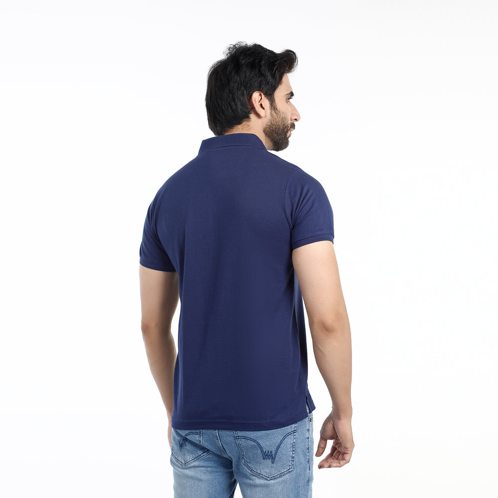 Valuable Men's Half Sleeves Polo T-Shirt - Navy Blue, Men's T-Shirts & Polos, Chase Value, Chase Value
