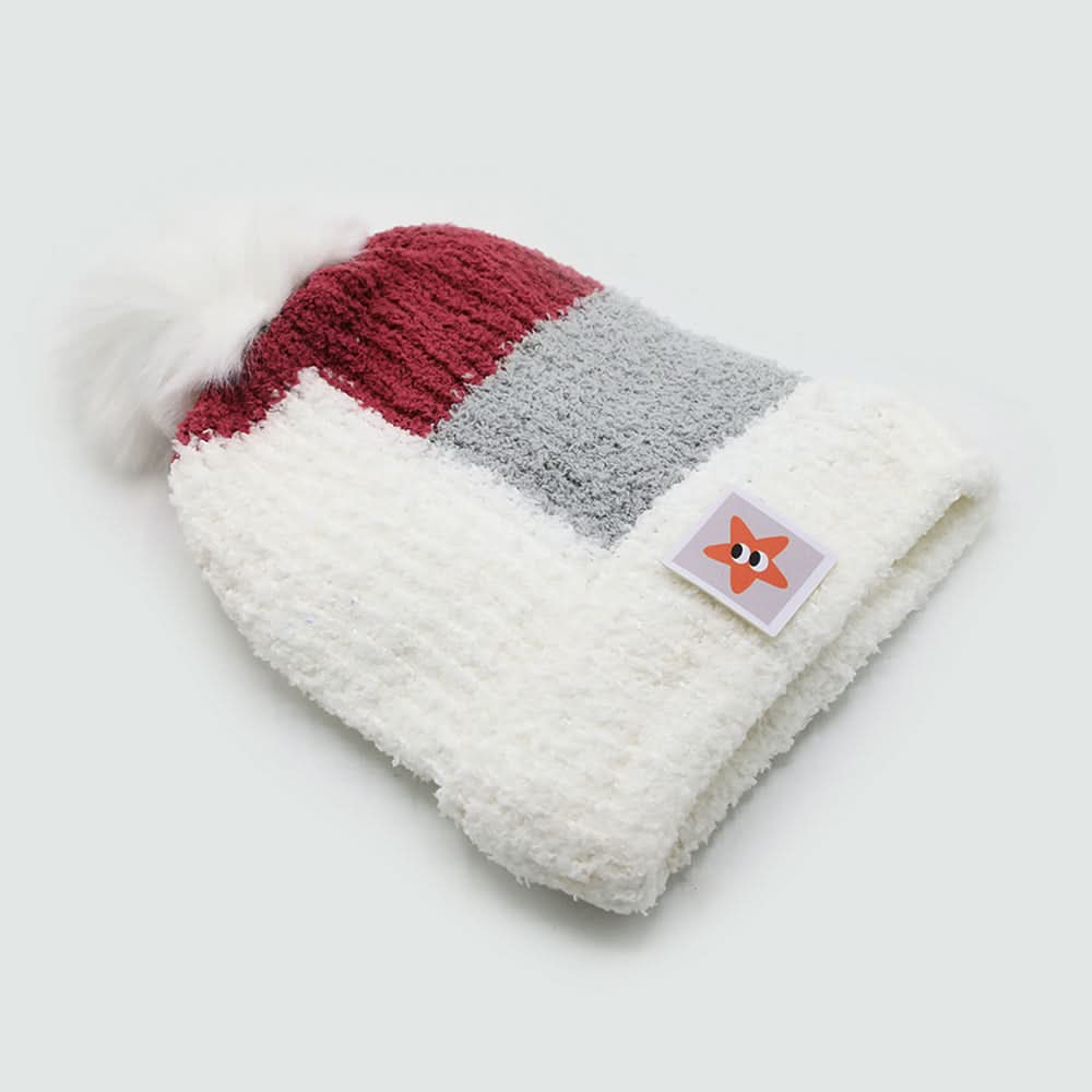 Kids Woollen Cap - White, Girls Caps & Hats, Chase Value, Chase Value