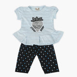 Newborn Girls Half Sleeves Suit - Light Blue, Newborn Girls Sets & Suits, Chase Value, Chase Value
