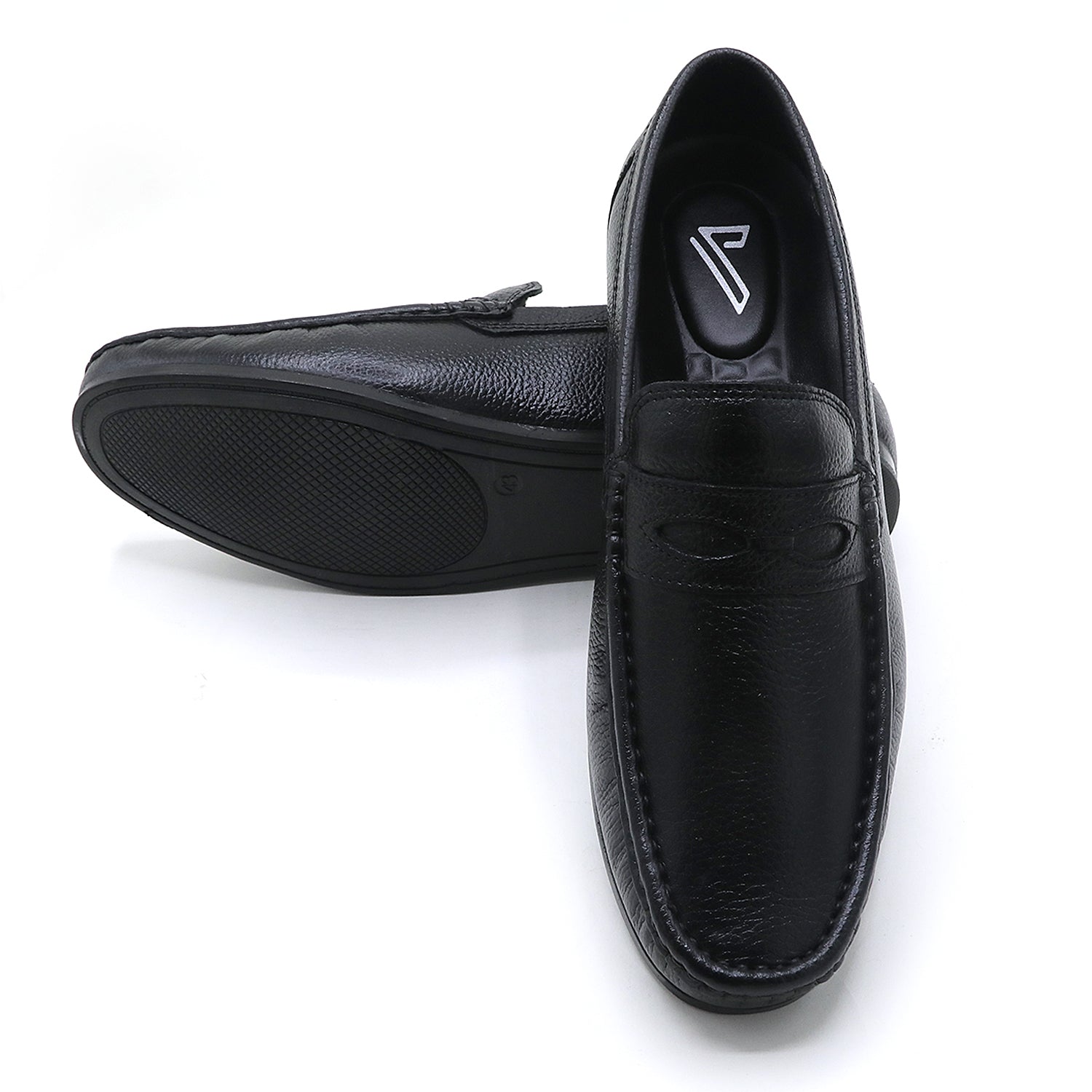 Valuable Casual Loafer Shoes D-1023/M321 - Black, Men's Casual Shoes, Chase Value, Chase Value