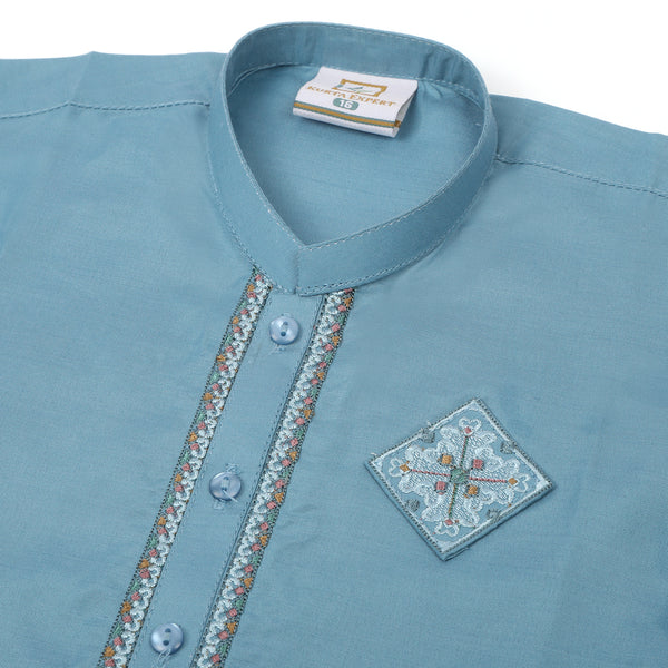 Boys Shalwar suit - Steel Blue