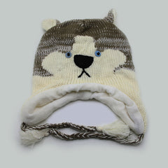 Kids Woollen Cap - Grey