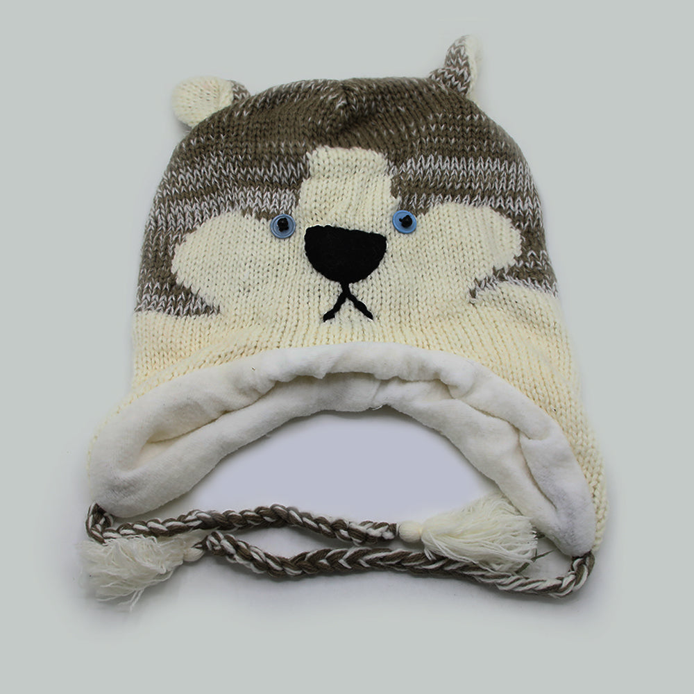 Kids Woollen Cap - Grey, Girls Caps & Hats, Chase Value, Chase Value