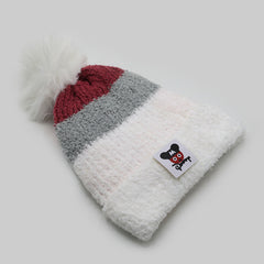 Kids Woollen Cap - White