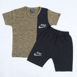 Boys Half Sleeves Suit - Brown, Boys Sets & Suits, Chase Value, Chase Value