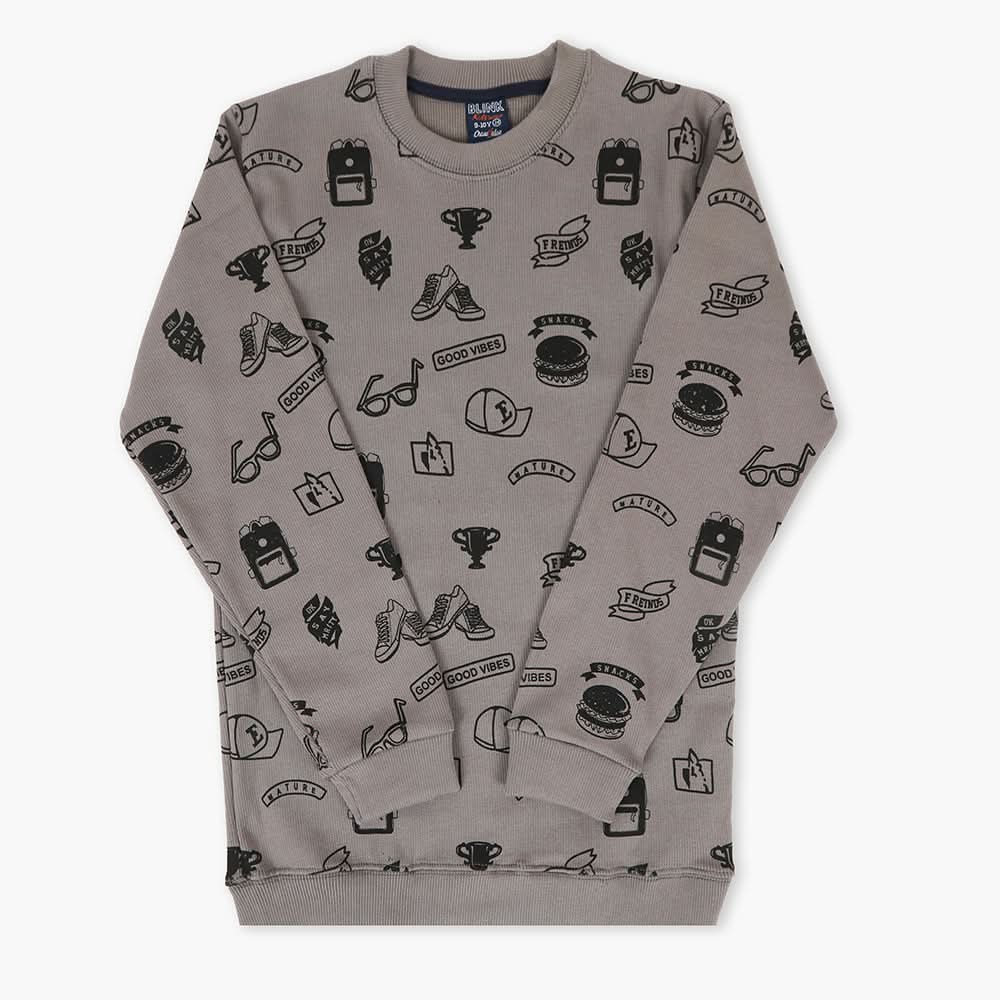 Boys Sweatshirt - Dark Grey, Boys Hoodies & Sweat Shirts, Chase Value, Chase Value
