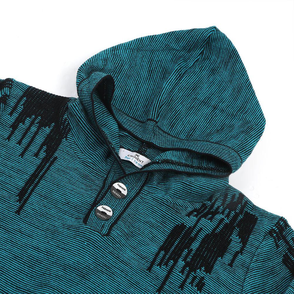 Eminent Boys Full Sleeve Sweater - Turquoise & Black, Boys Sweaters, Eminent, Chase Value