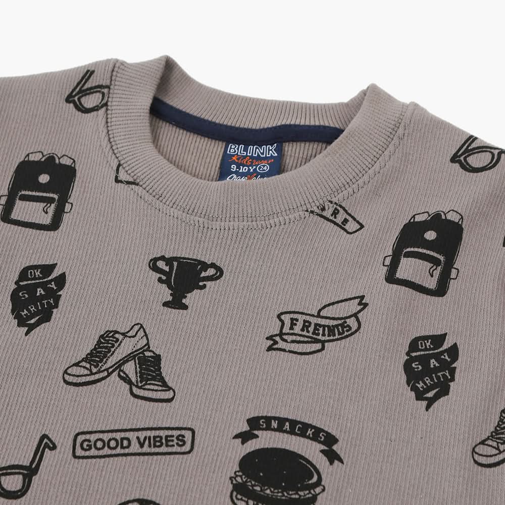 Boys Sweatshirt - Dark Grey, Boys Hoodies & Sweat Shirts, Chase Value, Chase Value