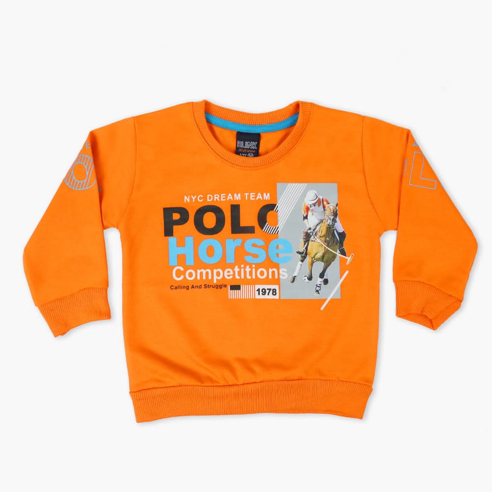 Boys Sweat Shirt - Peach, Boys Hoodies & Sweat Shirts, Chase Value, Chase Value