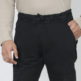 Men's Cotton Cargo Pant - Black, Men's Casual Pants & Jeans, Chase Value, Chase Value