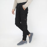 Men's Cotton Cargo Pant - Black, Men's Casual Pants & Jeans, Chase Value, Chase Value