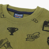 Boys Sweatshirt - Olive Green, Boys Hoodies & Sweat Shirts, Chase Value, Chase Value
