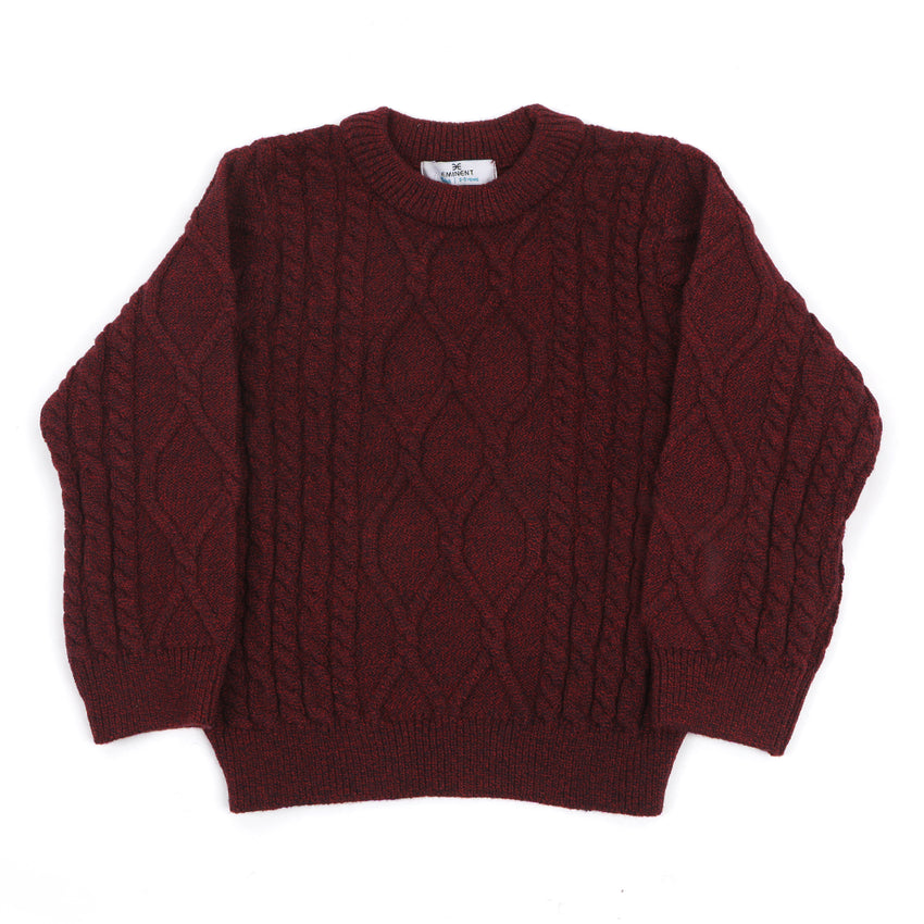 Eminent Boys Full Sleeve Sweater - Wine