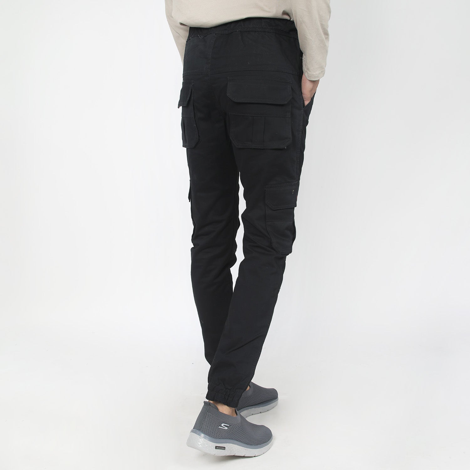 Men's Cotton Cargo Pant - Black, Men's Casual Pants & Jeans, Chase Value, Chase Value
