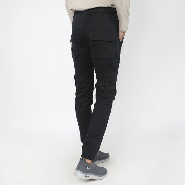 Men's Cotton Cargo Pant - Black