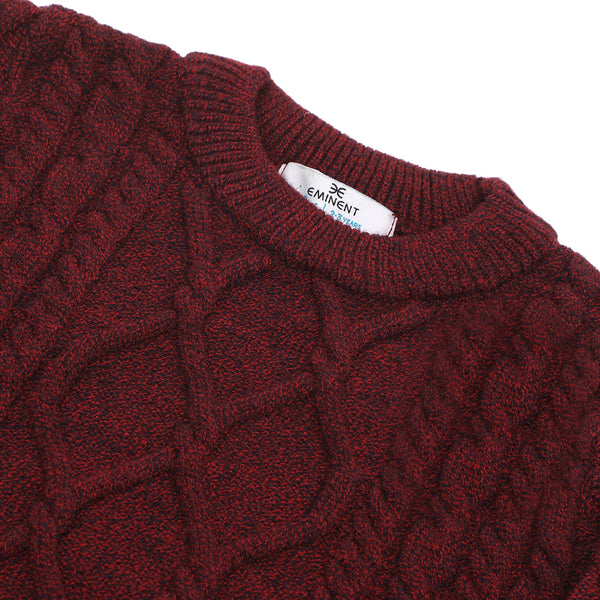 Eminent Boys Full Sleeve Sweater - Wine