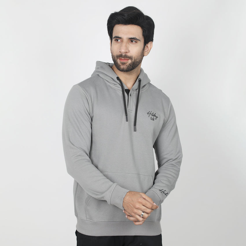 Eminent Men's Full Sleeves Sweat Shirt - Grey