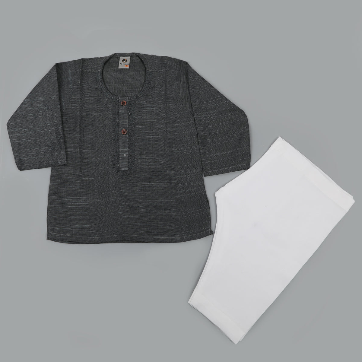 Newborn Boys Shalwar Suit - Charcoal, Newborn Boys Shalwar Suits, Chase Value, Chase Value